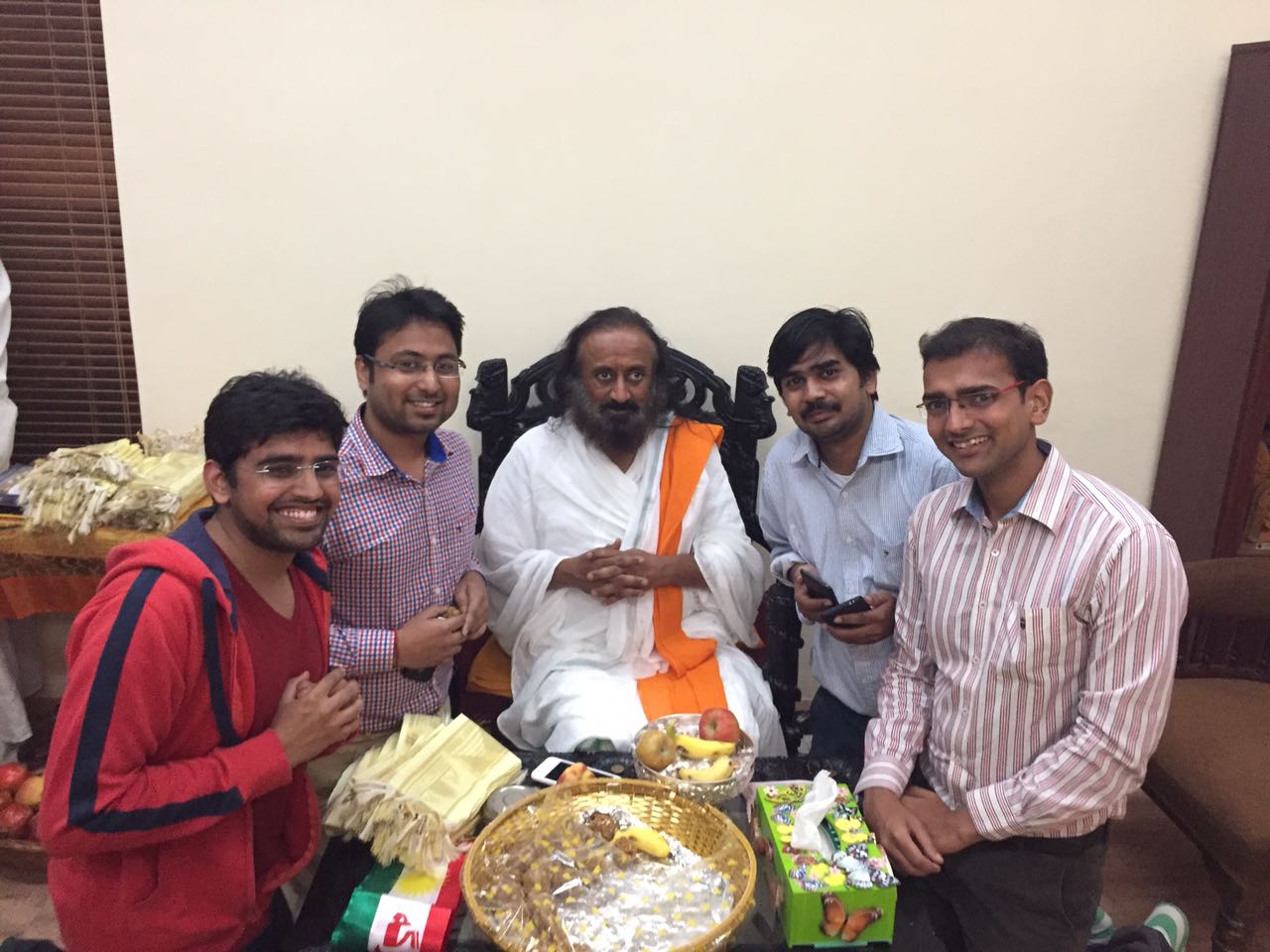 Signing with Sri Sri